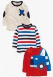 Next Pack Of 3 Long Sleeve Applique Truck T Shirts Boys