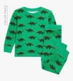 Next Pack Of Three Multicoloured Dinosaur/Shark Snuggle Fit Pyjamas Set Boys