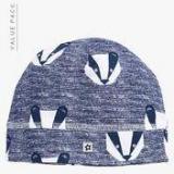 Next Pack OF Two Blue Stripe And Badger Hats Boys