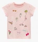 Next Pink Embellished T Shirt Girls