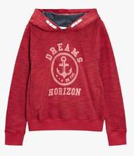 Next Red Graphic Overhead Hoody girls