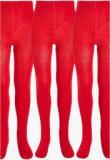 Next Red School Tights Three Pack Girls