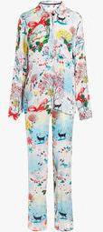 Next Scene Print Button Pyjama Women