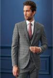 Next Signature Grey Check Slim Fit Suit: Jacket Men