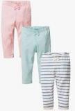 Next Stripe/Pink/Green Leggings Three Pack girls