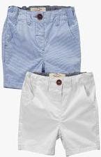 Next Ticking Stripe And Multicoloured Shorts Two Pack Boys