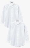 Next White Long Sleeve Formal Blouse Two Pack Girls