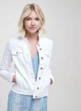 Next White Solid Denim Jacket Women