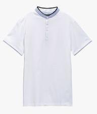 Next White Thin Collar Polo T Shirt boys