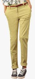 Next Yellow Belted Chinos women