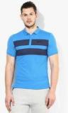 Nike As Adv Df Cool Blue Striped Polo T Shirt Men