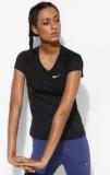 Nike As Dry Miler Black Running Round Neck T Shirt Men