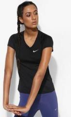 Nike As Dry Miler Black Running Round Neck T Shirt men