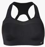 Nike Black Solid Non Padded Sports Bra Women