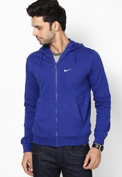 Nike Blue Club Ft Fz Hooded Jacket Men