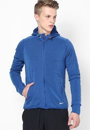 Nike Blue Dri Fit Sprint Fz Hooded Jacket Men