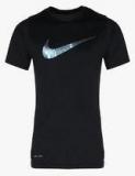 Nike Dry Lgd Knurling Black Training T Shirt Boys