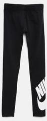 Nike Girls Black NSW LEG A SEE LGGNG LOGO Sports Casuals Tights