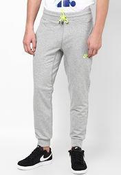 Nike Grey Solid Trackpant Men