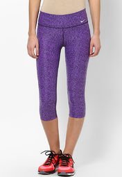 Nike Polyester Blend Multi Capri Women