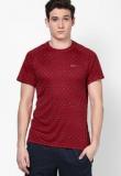 Nike Red Round Neck T Shirts Men