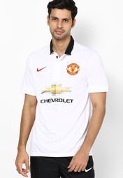 Nike White Manu Away Stadium Jersey Men