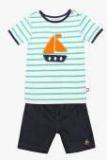 Nino Bambino Multicoloured Embroidered Shorts Set Boys