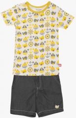 Nino Bambino Multicoloured Printed Shorts Set boys