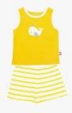 Nino Bambino Mustard Yellow Printed Shorts Set Boys