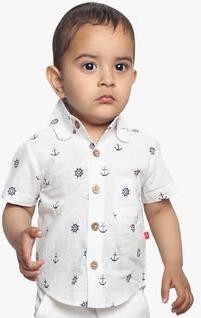 Nino Bambino Off White Casual Shirt boys