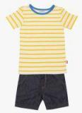 Nino Bambino Yellow Striped Shorts Set Boys