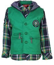 Noddy Green Casual Shirt With Waistcoat Boys