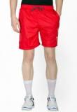 Nu9 Solid Red Shorts Men