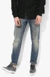 Numero Uno Blue Washed Mid Rise Slim Fit Jeans Men