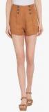 Nun Brown Solid Shorts women