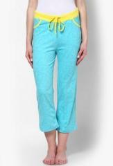 Nuteez Aqua Blue Capri women