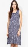 Nuteez Blue Printed Sleepdress Women