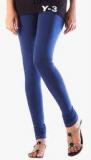 Nxt 2 Skin Navy Blue Solid Leggings women