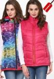 Okane Pink Solid Jacket Women