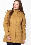 Okane Yellow Solid Winter Jacket Women