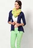 Only 3/4th Sleeves Blue Basic Shrug women