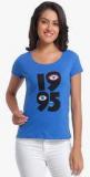 Only Blue Printed T Shirt Women