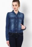 Only Blue Solid Summer Jacket Women