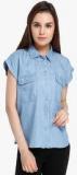 Only Blue Washed Shirt Women