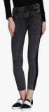 Only Dark Grey Washed Mid Rise Skinny Fit Jeans women