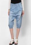 Only Light Blue Denim 3/4Th Pant Women