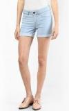 Only Light Blue Washed Shorts women