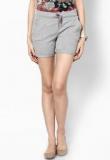 Only Light Grey Melange Shorts women