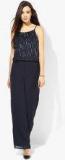 Only Navy Blue Embellished Jumpsuit women