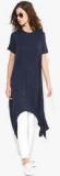 Only Navy Blue Solid Tunic women